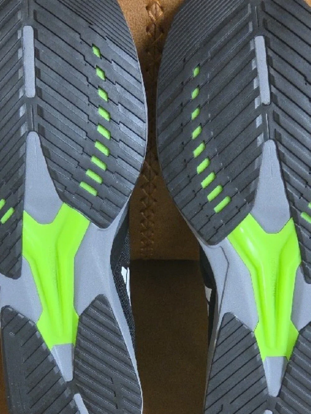 adidas ADIZERO Black & Neon Green Men's Running Sneakers